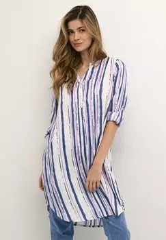 Платье Camisero Kaffe KAIDA, сине-фиолетовая полоска