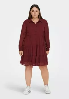 Платье Camisero ONLY Carmakoma CURVY HIGH NECK, цвет windsor wine