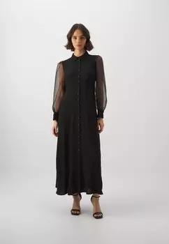 Платье Camisero YAS ПЛАТЬЕ YASSAVANNA LONG ORGANZA, черный