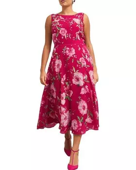 Платье Carly с цветочным принтом HOBBS LONDON, розовый