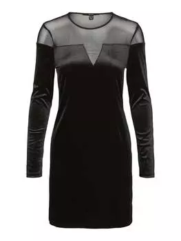 Платье Carolina с длинными рукавами черного цвета Vero Moda