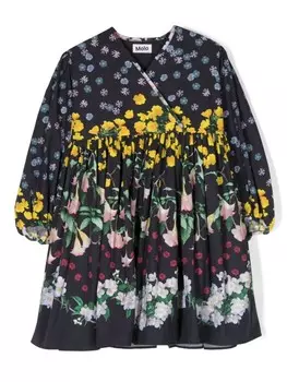 Платье Cassida с цветочным принтом Molo, синий