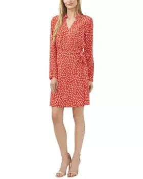 Платье Cece Faux Wrap, красный