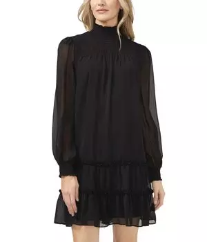 Платье CeCe, Long Sleeve Yoryu Ruffled Dress