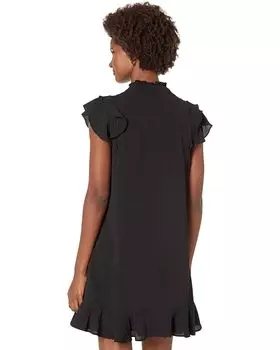 Платье CeCe Pin Tuck Button Front Dress, цвет Rich Black