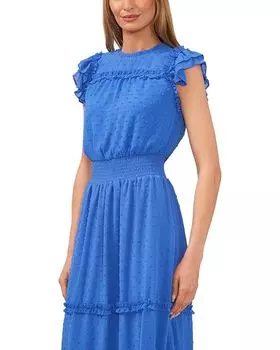 Платье CeCe Sleeveless Clip Dot Dress, цвет Tropic Night