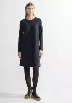 Платье Cecil из джерси, однотонное, синий