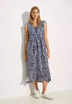 Платье Cecil из джерси с принтом, синий