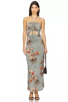 Платье Celia Allsaints, adena dusty blue