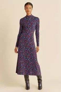 Платье Celia с цветочным узором и водолазкой Albaray