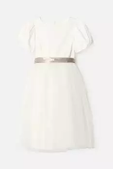 Платье Celine из тафты и тюля Angel & Rocket, белый