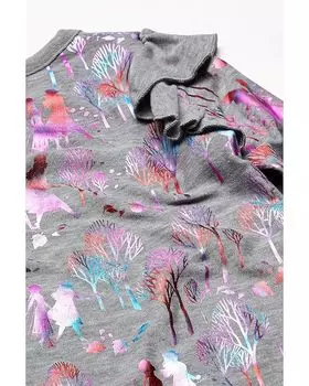 Платье Chaser Disney's Frozen "Frozen Forest" Cozy Knit Shirttail Dress, цвет Heather Grey