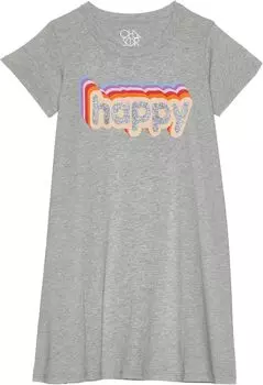 Платье Chaser Happy T-Shirt Dress, серый