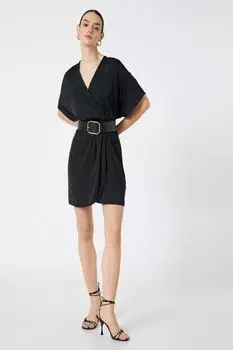 Платье - Черное - А-силуэт Koton, черный