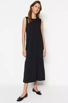 Платье - Черное - Базовое Trendyol Modest, черный