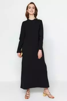 Платье - Черное - Базовое Trendyol Modest, черный