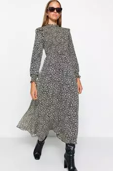 Платье - Черное - Платье-сарафан Trendyol Modest, черный