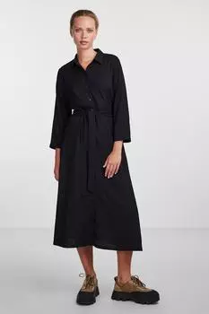 Платье Черное Женщины/Девочки PIECES, черный