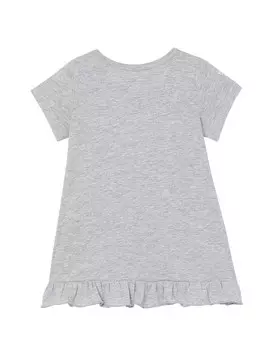 Платье Cherubino с развевающейся отделкой, серый