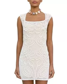 Платье Chimi вязаное Cult Gaia, слоновая кость/кремовый