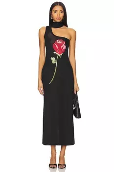 Платье chloe на одно плечо Kitri, черный