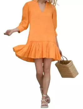 Платье Chloe в абрикосовом цвете Elizabeth and James, цвет apricot