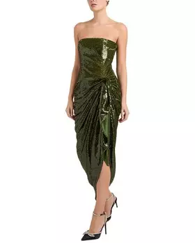 Платье Cinq Sept из шифона, зеленый