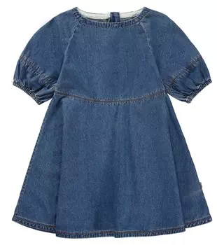 Платье Claira из хлопкового шамбре Molo, синий