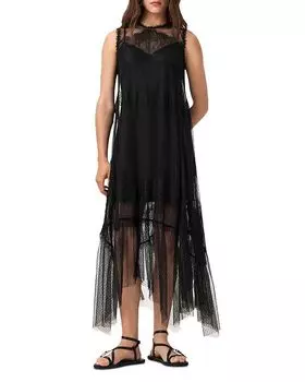 Платье Clara ALLSAINTS, черный