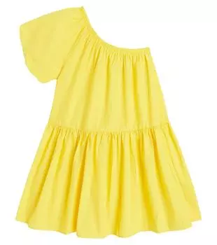 Платье Clarabelle на одно плечо из хлопка Molo, мультиколор