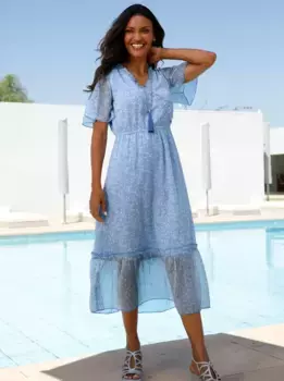 Платье Classic Basics с воланами "Платье", белый