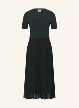 Платье CLAUDIE PIERLOT im Materialmix mit Plissees, темно-синий