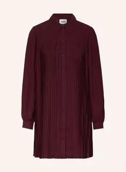 Платье CLAUDIE PIERLOT mit Plissees, темно-красный