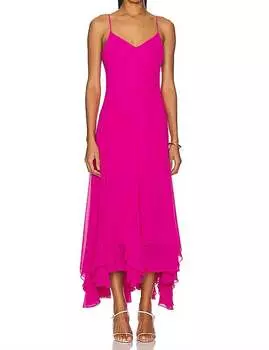 Платье Clemenza цвета фуксии Amanda Uprichard, фуксия
