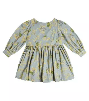 Платье Cleo из хлопка с цветочным принтом Molo, синий