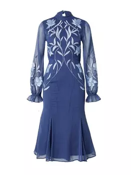 Платье Coast, цвет Light blue/Dark blue