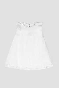 Платье Coccodrillo белый с оборками