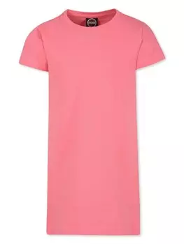 Платье Colmar Kids из хлопка с логотипом, розовый