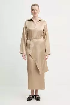 Платье COLTER Nanushka, бежевый