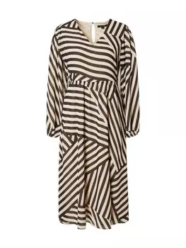 Платье COMMA, бежевый