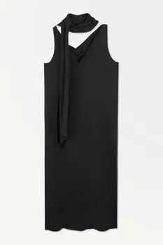 Платье Cos Atelier The Silk Scarf, черный