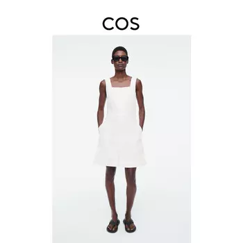 Платье Cos с квадратным вырезом, белый