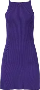 Платье Courrges Rib Knit Pointy Dress 'Ultra Violet', фиолетовый