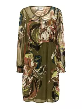 Платье Cream Jasmina, оливковое/бензиновое