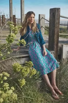 Платье Crew Clothing Flora без рукавов из трикотажного джерси Crew Clothing Company, зеленый