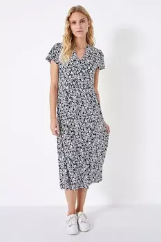 Платье Crew Clothing из джерси с расклешенными рукавами Crew Clothing Company, белый