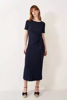 Платье Crew Clothing tina из джерси с простым завязками спереди Crew Clothing Company, синий