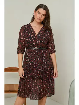 Платье Curvy Lady, цвет Braun/Schwarz