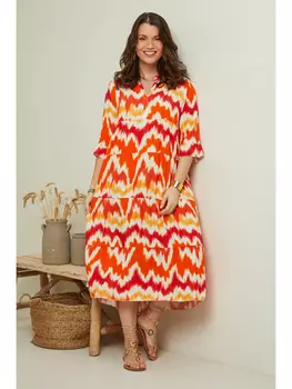 Платье Curvy Lady, оранжевый