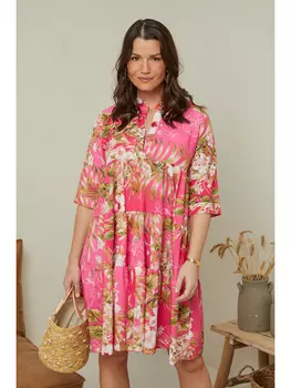 Платье Curvy Lady, розовый